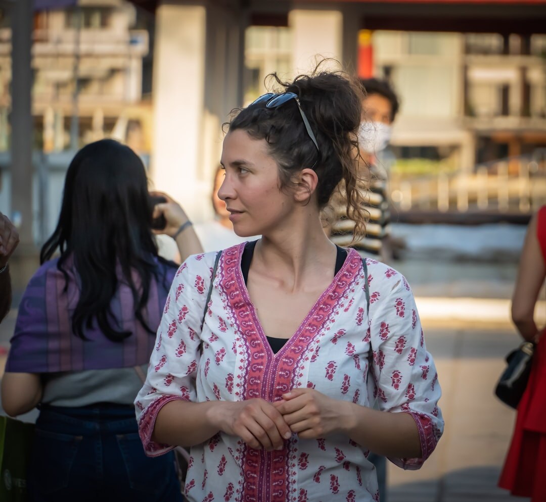Brazilian woman speaking confidently to a group